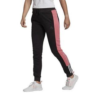 NWT Adidas Women's Small Linear Tricot Pants Joggers Sweatpants Cuffed $50